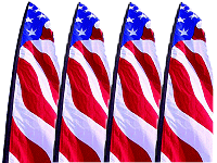 Patriotic Feather Banners