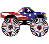 Patriotic Monster Truck