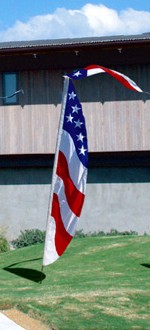 9ft Patriotic Feather Banner
