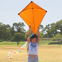 32 inch Oramge Diamond Kite